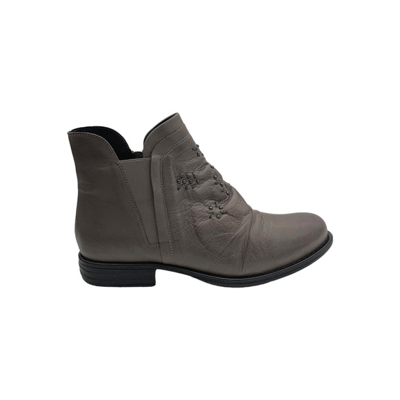 Miz Mooz Shoes - Miz Mooz Leather Wide Width Ankle Boots Limit Graphite - Medium
